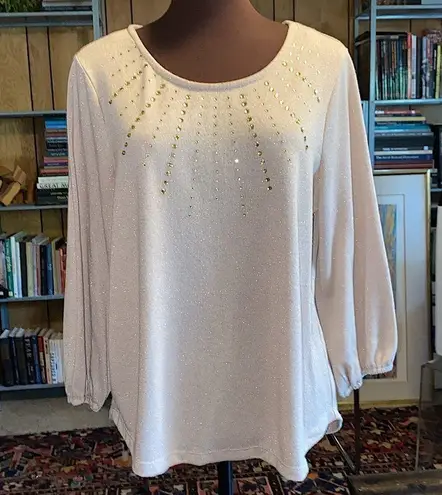 Adrienne Vittadini Blush Pink Sweater