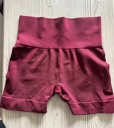 Set Active Sculptflex Biker Shorts Maroon