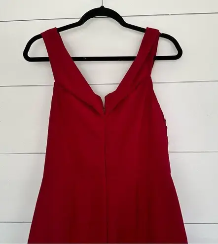 Shoshanna Midnight Red Twist Front Gown Flawed