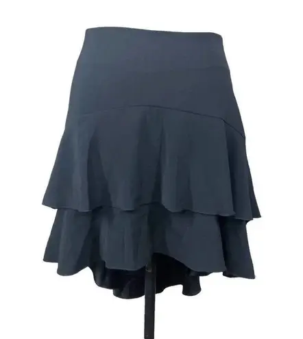 Rinascimento Ruffle High Low Skirt Black Size XS