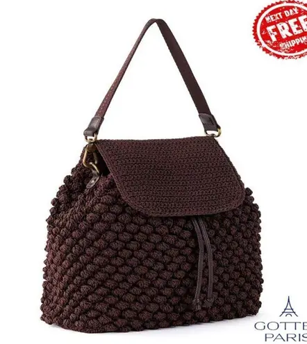The Sak Women's Sayulita Crochet Backpack Brown Women's Bag