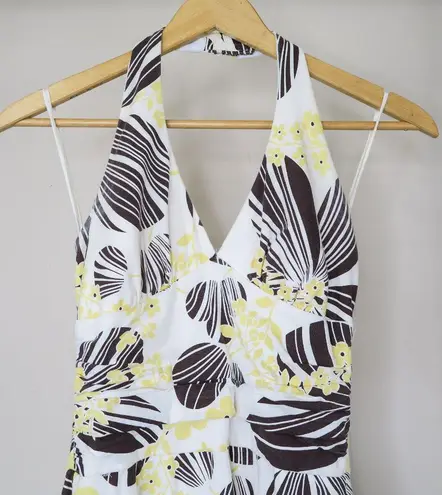 Ruby Rox Vintage 90s Floral Halter Mini Dress