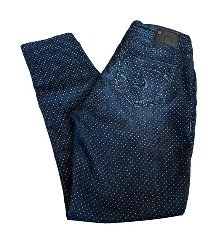 Silver Jeans 3/$15 SILVER polka dot suki super skinny jeans