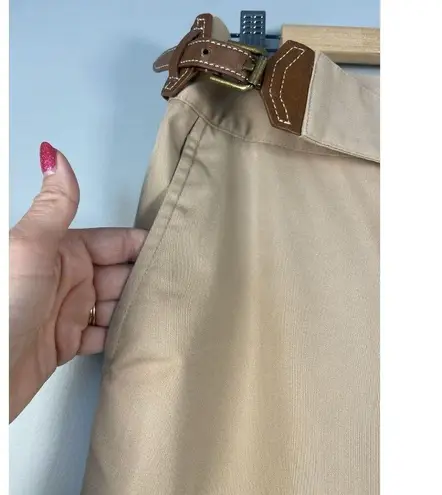 Lauren Ralph Lauren Chino Pants With Side Buckle Women's Size 10 Khaki Beige Tan