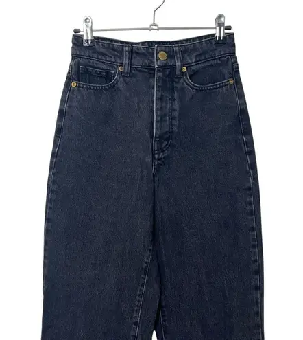 BY MALENE BIRGER Milium Black Denim Jeans Size XS Mid Rise Straight Fit