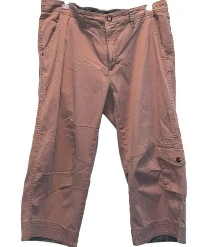 Magellan Sportswear Khaki Crop Cargo with Camo Cuff Pants 12