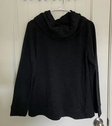 Gloria Vanderbilt NWOT GVS women’s dark gray cowl neck sweatshirt petite medium