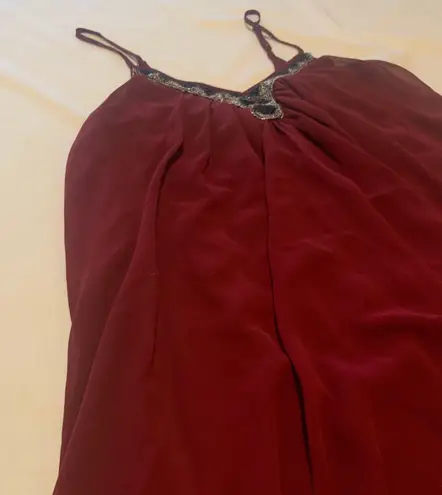 EXPRESS Flowy Maroon dress size XS by