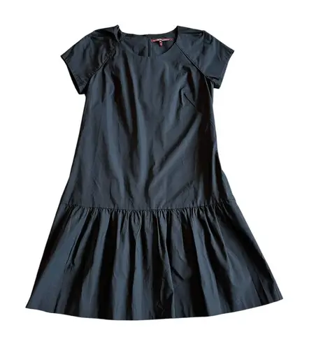 Comptoir des Cotonniers Black Short Sleeve Fit n Flare Dress Party Size 40 8