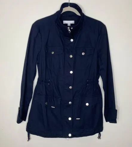 New York And Company Navy Blue Adirondack Jacket Sz M