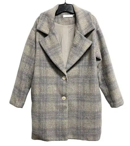 ASTR  the Label Oversized Long Plaid Trench Over Coat REVOLVE Size Small Women’s