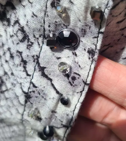 Doshe phython snakeskin embellished dress or duster/jacket sz S