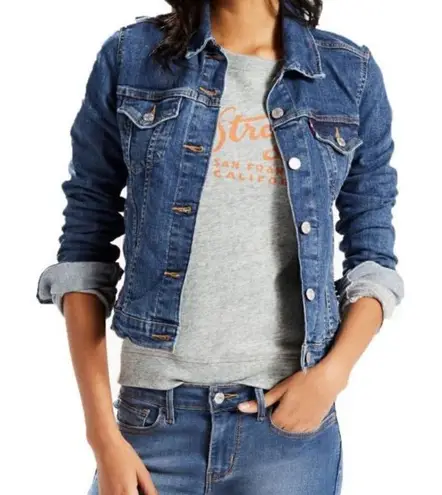Vanity Dark Denim Trucker Jacket Size M