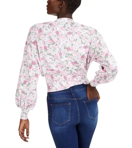 INC Sybil Blooms Floral Cropped Cardigan