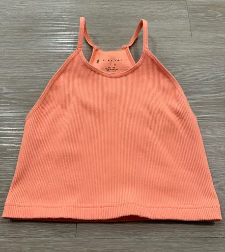 Free People Movement FP Movement Happiness Runs Crop Tank - Peach Horizon