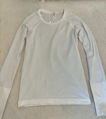 Lululemon White Swiftly Tech Long Sleeve