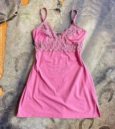 Cosabella Dusty Rose Lace Cami Mini Dress