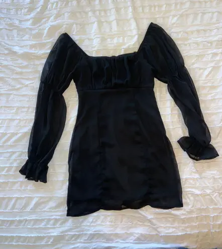 Francesca's Black Mini Dress