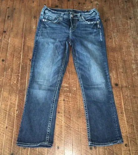 Silver Jeans Silver western style Suki fluid high Capri 28x23