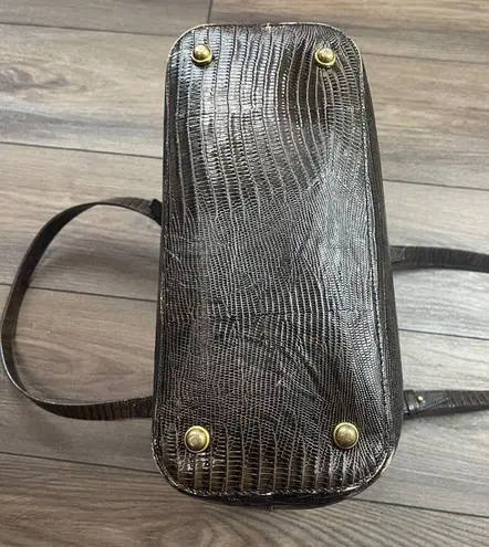 Brahmin Gold Medium Asher Tote Croc-Embossed Leather 16" W X 10.25" H X 5" D FLA