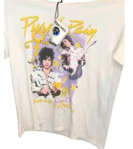 Daydreamer Prince & the Revolution Purple Rain Flowers Tee, Size S, New w/o Tag