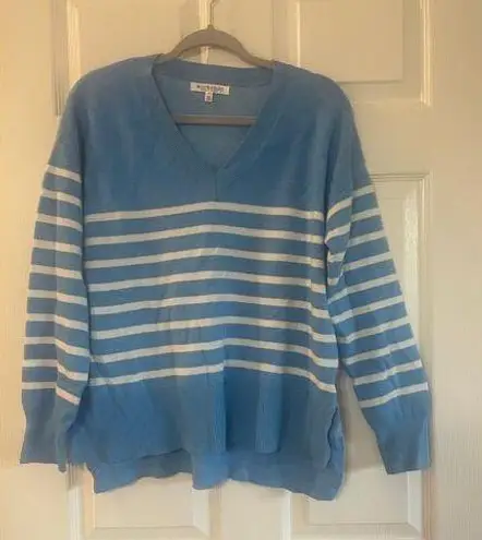 Workshop Republic Clothing Sz Sm Striped V-Neck Pullover Sweater
