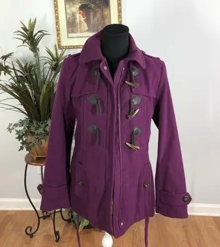 George Junior Pea Coat Purple 4