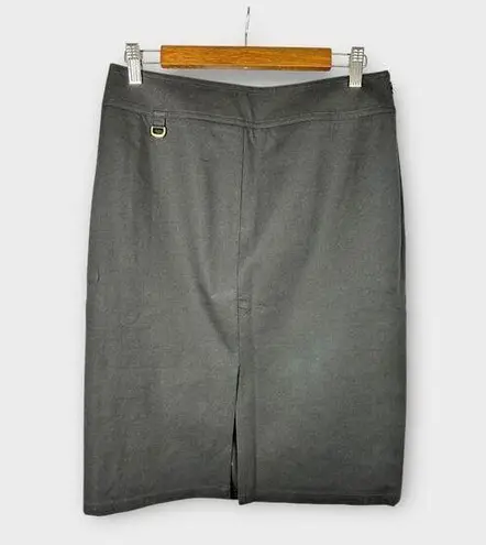 Dana Buchman Womens size 8 Pencil Skirt Black New With Slit 3449297