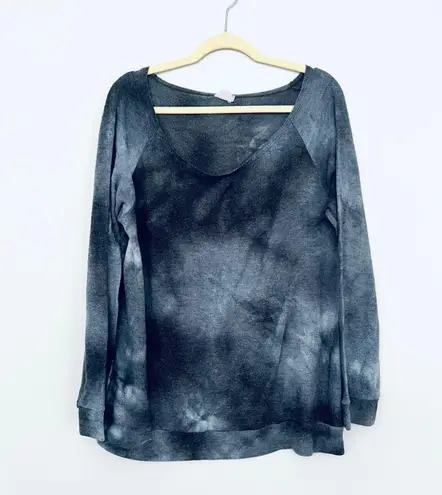 143 Story By Lineup Navy Blue Tie Dye Soft Pullover Sweater