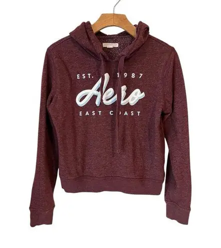 Aeropostale Hoodie Jacket Juniors Small Burgundy Big Logo 87 Vintage Y2K 90s Red Size undefined