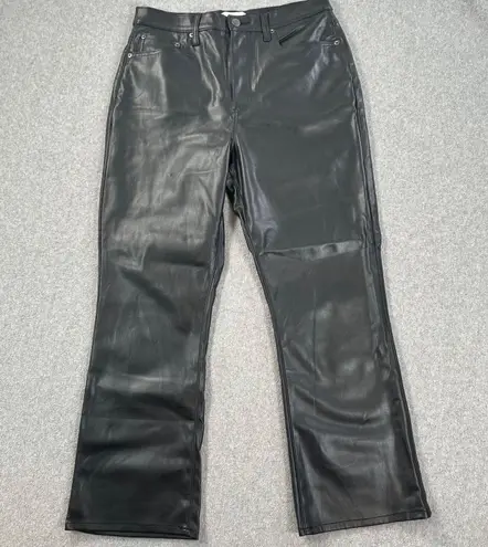 Pistola Vegan Leather High Rise Bootcut Pants Women's 30 Black