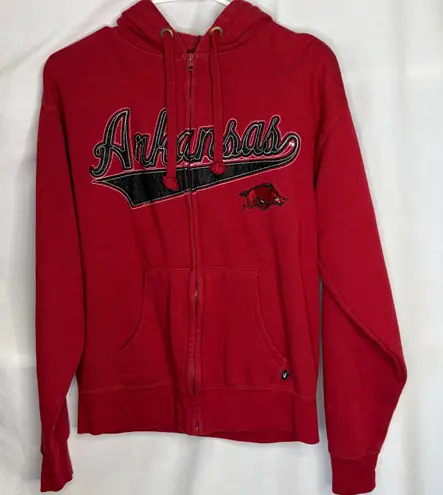 Arkansas Razorbacks Women's Full Zip Hoodie Jacket M Red Size M