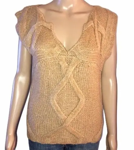 Tory Burch  sleeveless wool cable knit sweater