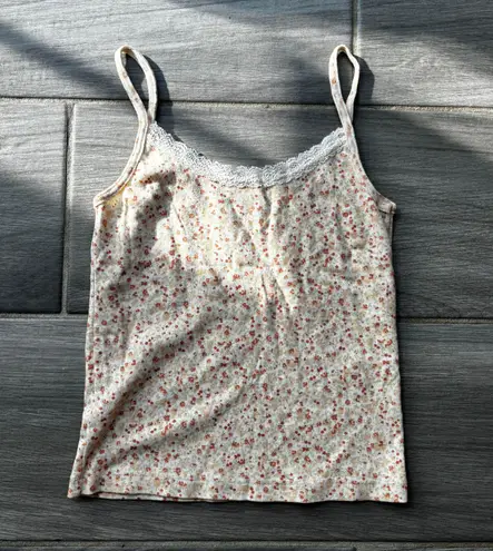 Brandy Melville Floral Tank Top