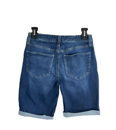 Bermuda SO Stretchy  Cuffed Blue Jean Shorts Juniors 5/27