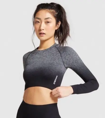 Gymshark  - Adapt Seamless Ombré Long Sleeve Crop