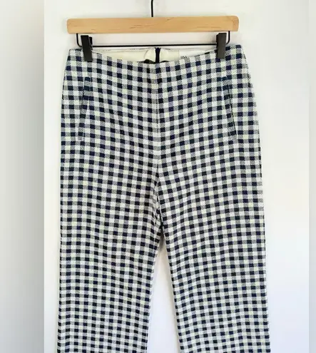 Lisa Marie Fernandez Scallop Gingam Bouclé Wide
Leg Pants Size 1 White