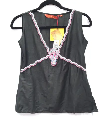 Haute Curry New With Tags S Exotic Designer Tank Top Women’s Shirt