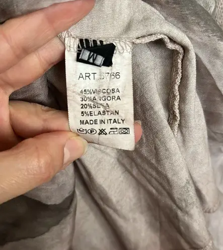 Cherishh Made Italy Top Brown and Pink tones made with Angora and Silk blends. Size M