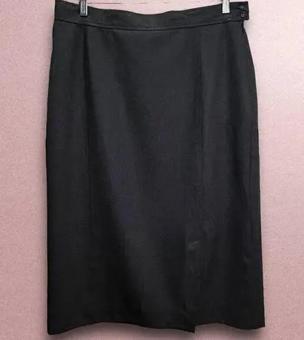 Pendleton  Gray Virgin Wool Pencil Midi Skirt  Size 16