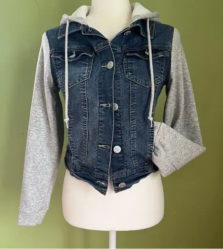 fleece lined denim jacket Blue