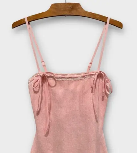 Edikted Bow Tie Rib Minidress Size Medium