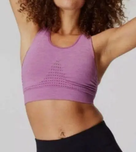 Sweaty Betty Stamina Purple raceback moisture wicking Sports Bra, size S gym