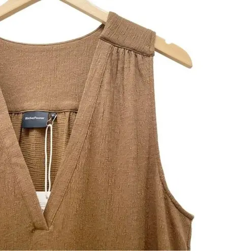 NWT Richer Poorer Vacation Dress Morning Roast Tan Cloudweave Cotton Size XL NEW Brown