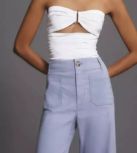 Anthropologie Maeve The Colette Cropped Wide-Leg Pants, Size 33Tall