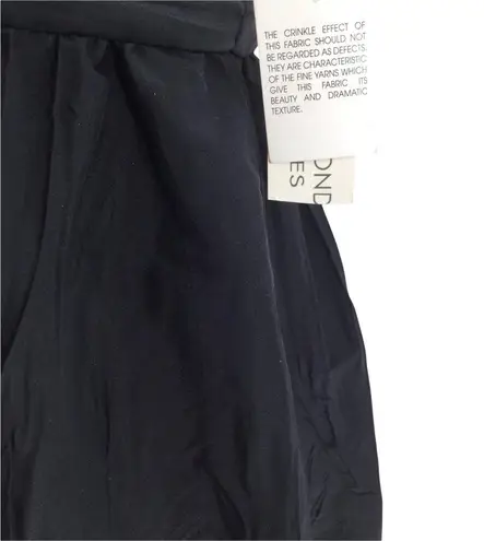 Maggy London Black Twist Bow Crinkle Party Cocktail Dress