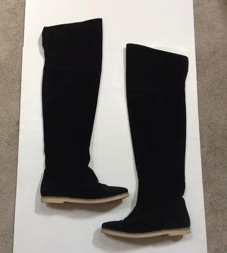 Bettye Muller Suede Over the Knee Boots