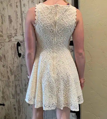 City Triangles Lace/crochet dress cream color