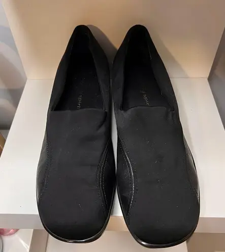 Easy Spirit Classic Black Comfort Slip-On Flats Casual Work Office Shoes