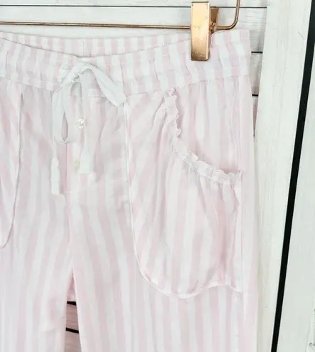 Victoria's Secret  Striped Lightweight Sleep Lounge Pants Pink White XS